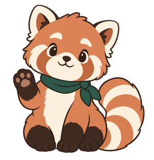 Tomo, your red panda companion